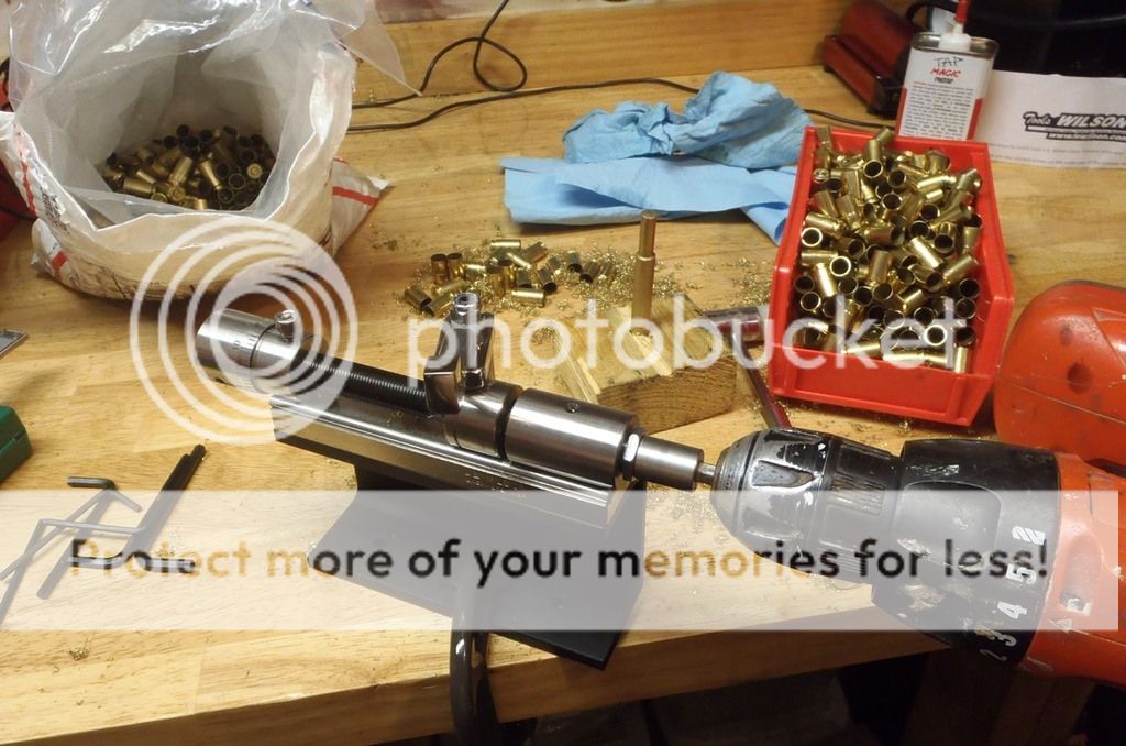 Trimming 9x19 brass to 18mm on Wilson trimmer (Yes, for Makarov