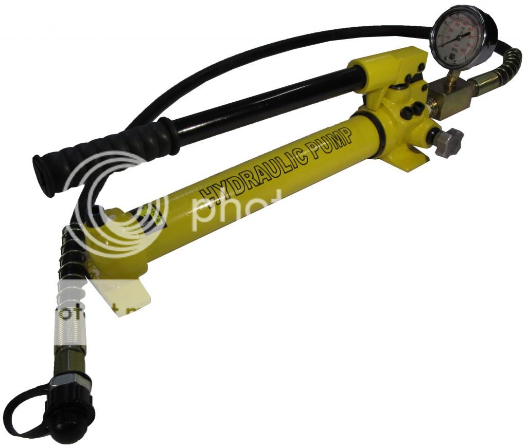 Hydraulic Hand Pump with Pressure Gauge (700 Bar 350 cm3) EZTools