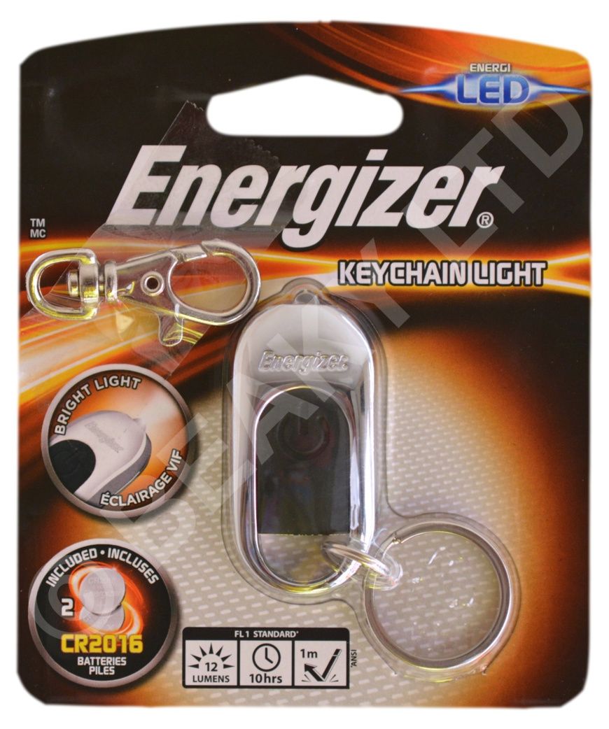 Genuine Energizer Hi Tech LED Keychain Light plus FREE Beaky Deluxe